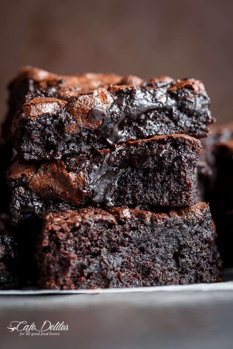 Best Fudgy Cocoa Brownies - Cafe Delites | Fudgy cocoa brownies, Best brownie recipe, Cocoa brownies