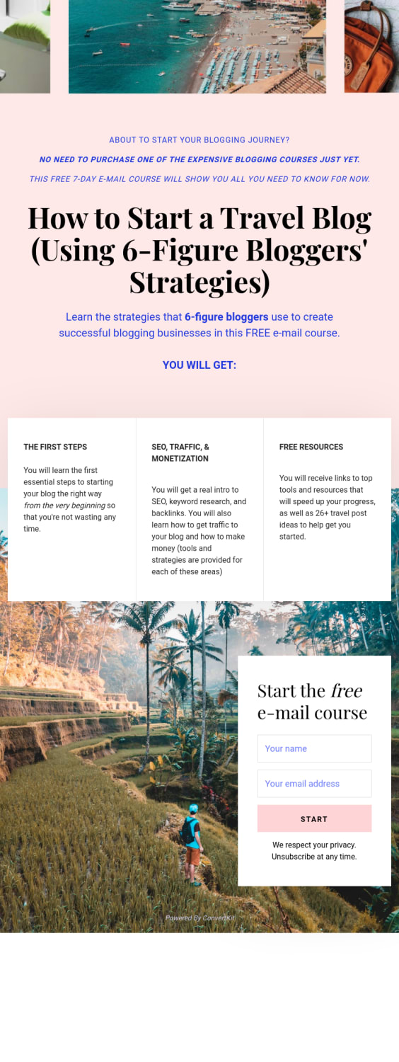 How to Start a Travel Blog (Using 6-Figure Bloggers' Strategies)