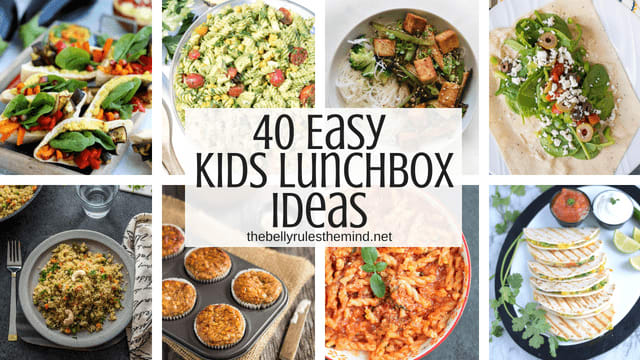 40 Easy Kids Lunch Box Ideas