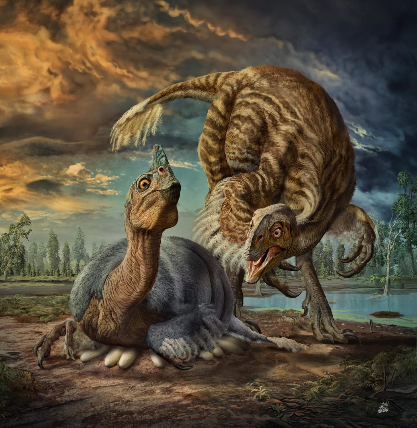 How Giant Dinosaurs Sat on Their Eggs Without Crushing Them