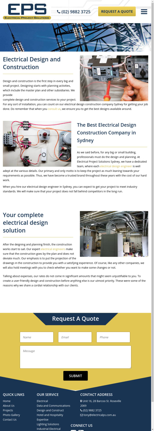 Electrical Design Sydney, Electrical Design and Construction Company