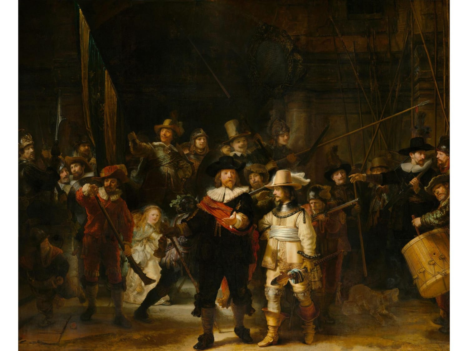 Explore a Hyper-Resolution Rendering of Rembrandt's 'The Night Watch' Online