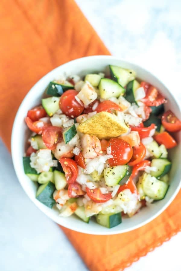 Grilled Shrimp & Avocado Salad Recipe