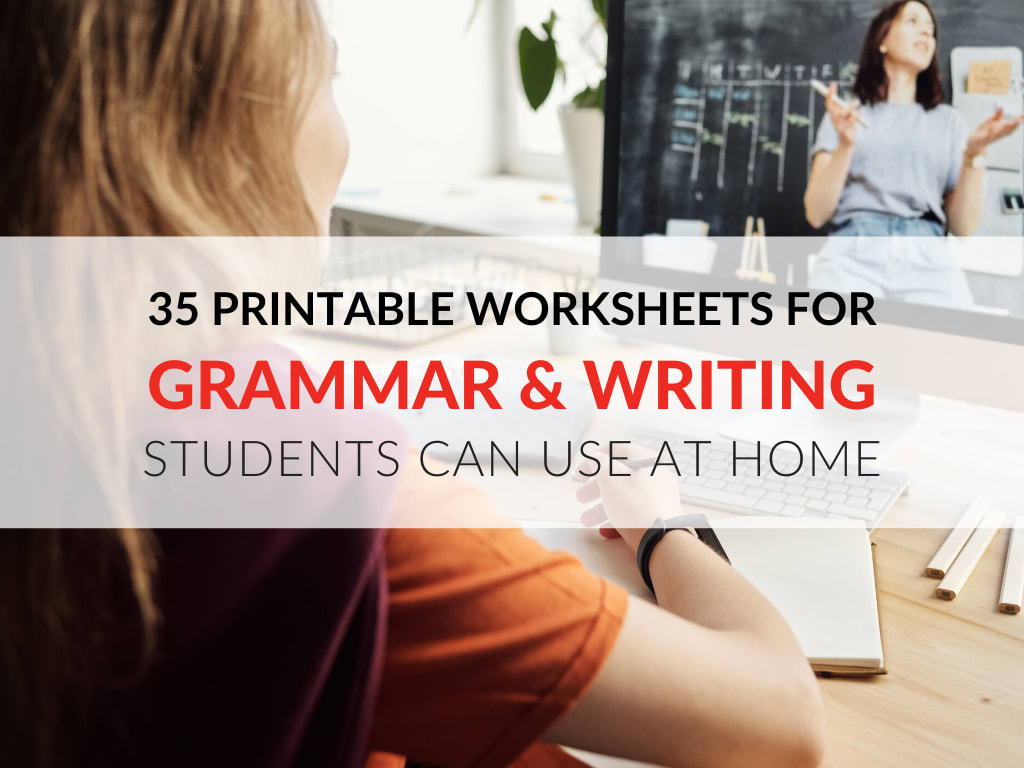 35 Printable Grammar Worksheets That Improve Students' Writing At Home