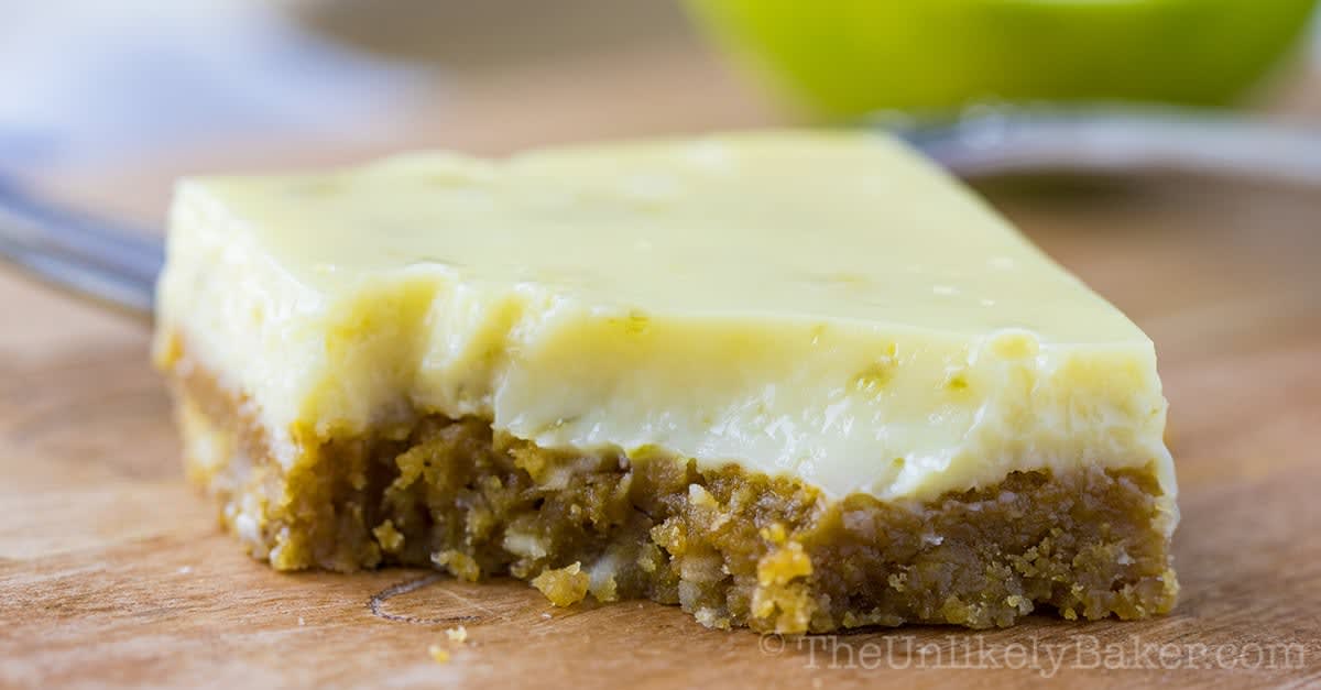 Creamy Lime Bars (with step-by-step video)