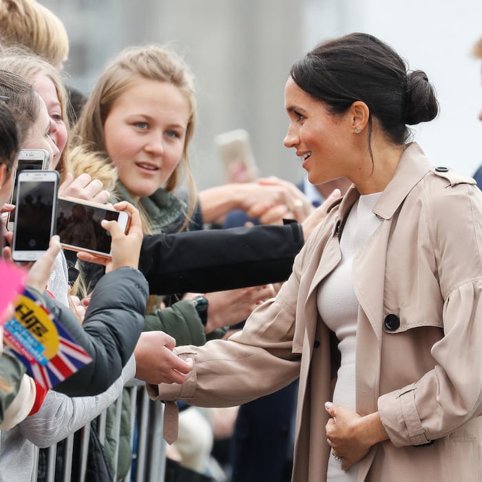 PSA: Meghan Markle Should Cradle Her Baby Bump However the Eff She Wants