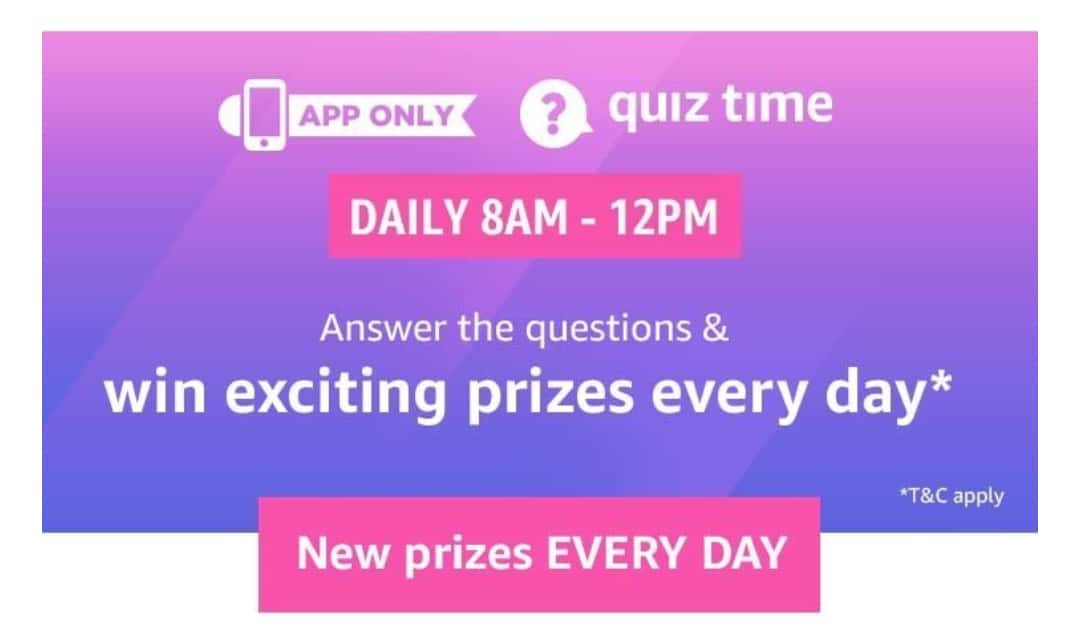 Amazon Quiz Answer Today 23 July 2019
