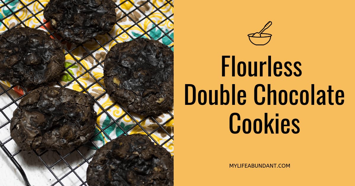 Flourless Double Chocolate Cookies