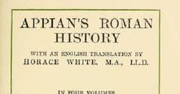 Appian's Roman history Free PDF book (1912) by Translated by Horace White