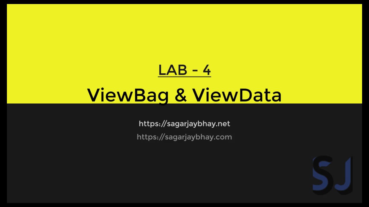 ViewBag and ViewData