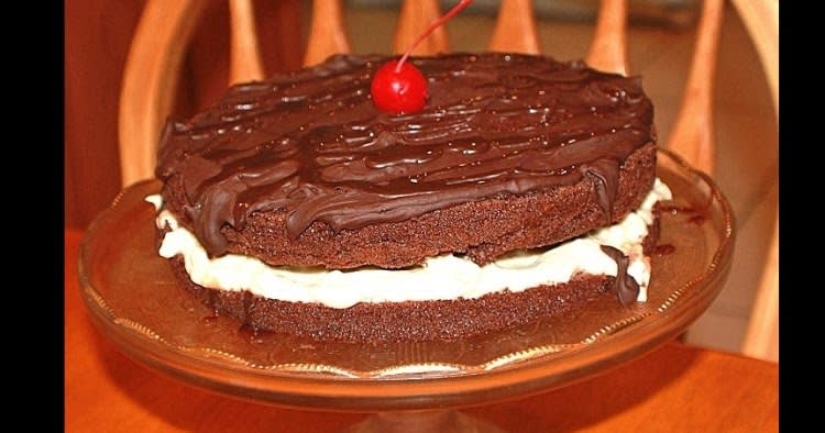 Italian Chocolate Cream Birthday Cake