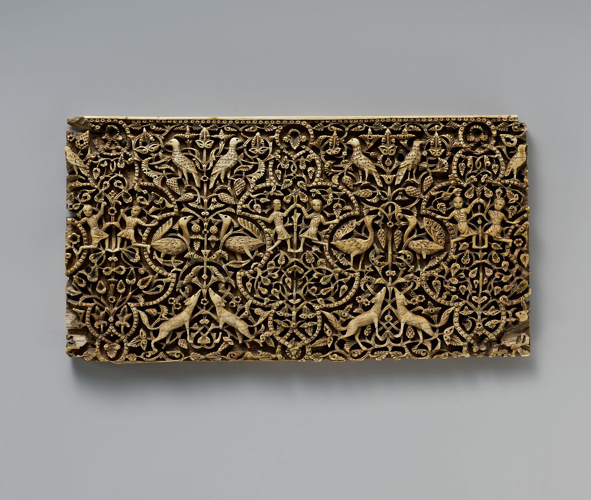 Panel from a rectangular box, Ummayyad Spain,10th century AD