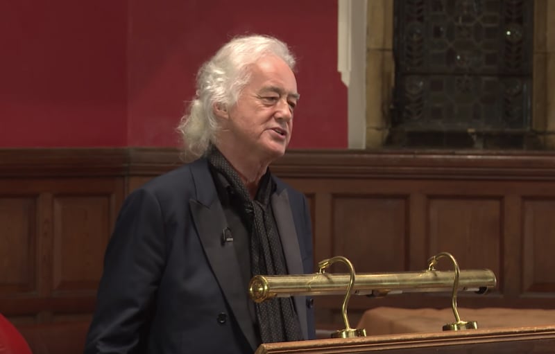 Jimmy Page Visits Oxford University & Tells Students How He Went from Guitar Apprentice to Creating Led Zeppelin
