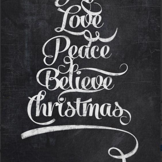 Christmas Joy Tree Chalkboard
