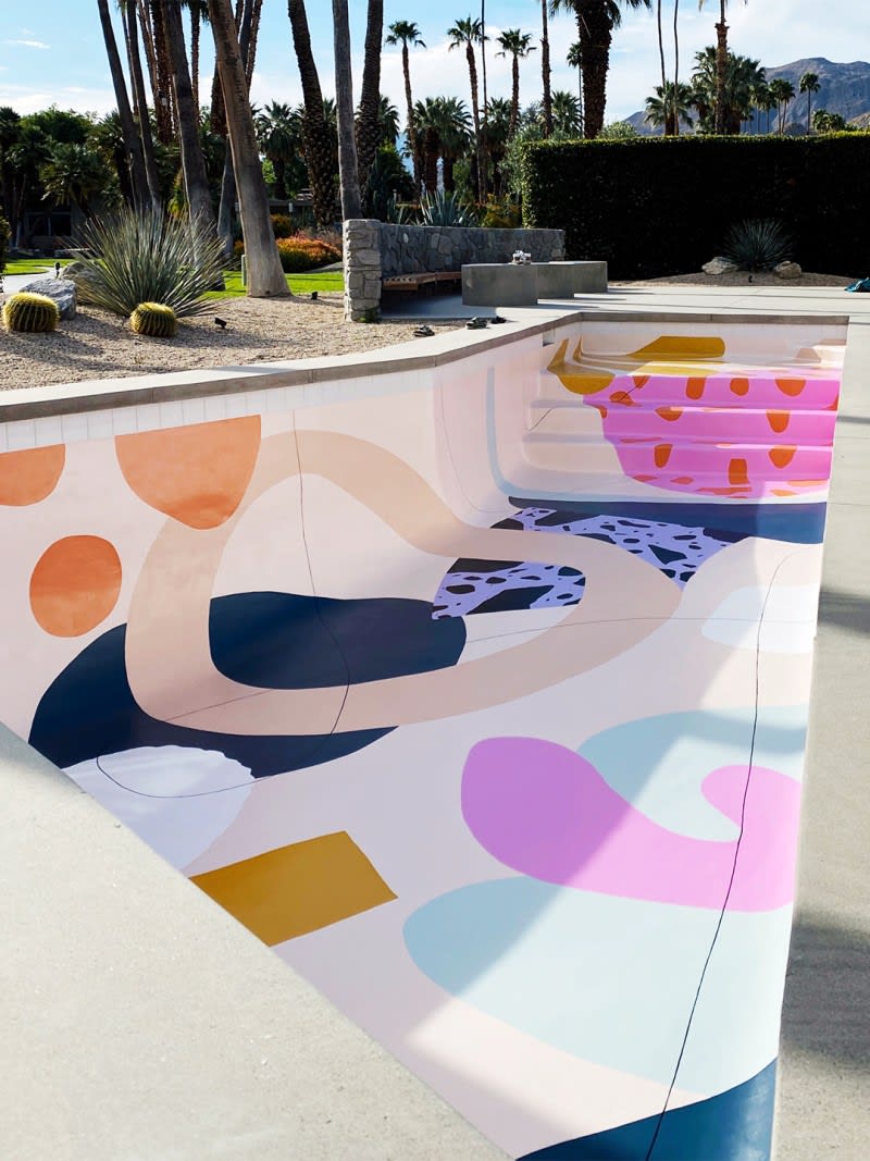 This painted pool will perk up your day:
