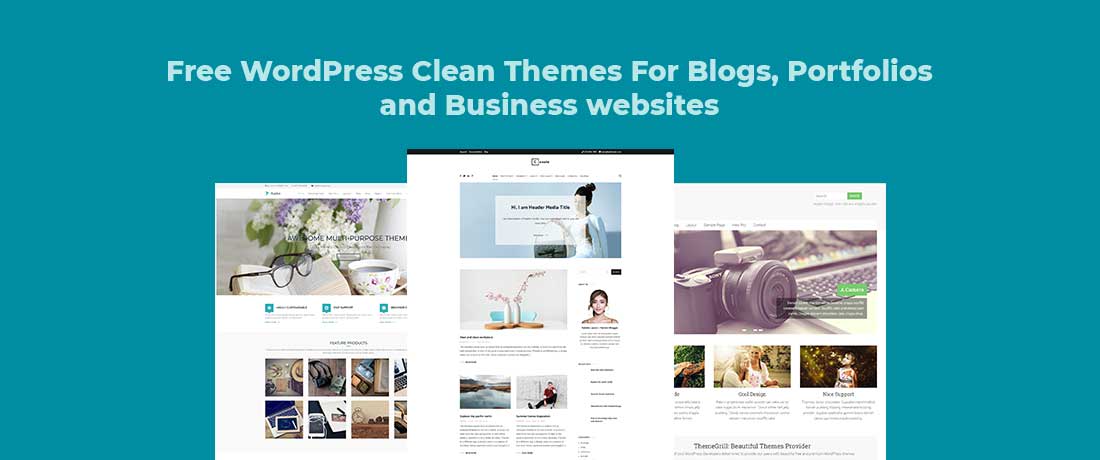 18 Free Clean WordPress Themes for your WordPress sites in 2019!
