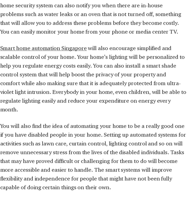 Benefits Of Smart Home Automation In Singapore – John Carey – Medium