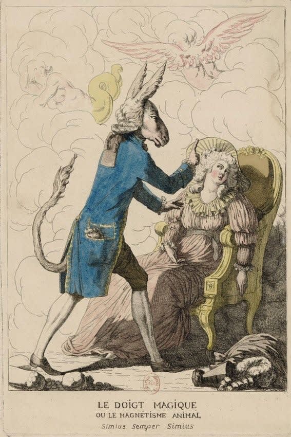 Died onthisday in 1815, Franz Mesmer, controversial proponent of "animal magnetism". More in our essay "Mesmerising Science" on how a craze for animal magnetism sessions in 18th-century Paris led to the modern clinical trial we know + love today: