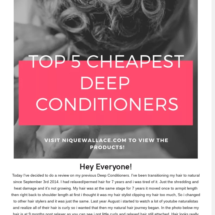 TOP 5 cheapest Deep Conditioners 2015 Review