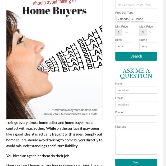https://merrimackvalleymarealestate.com/home-sellers-avoid-talking-home-buyers-directly