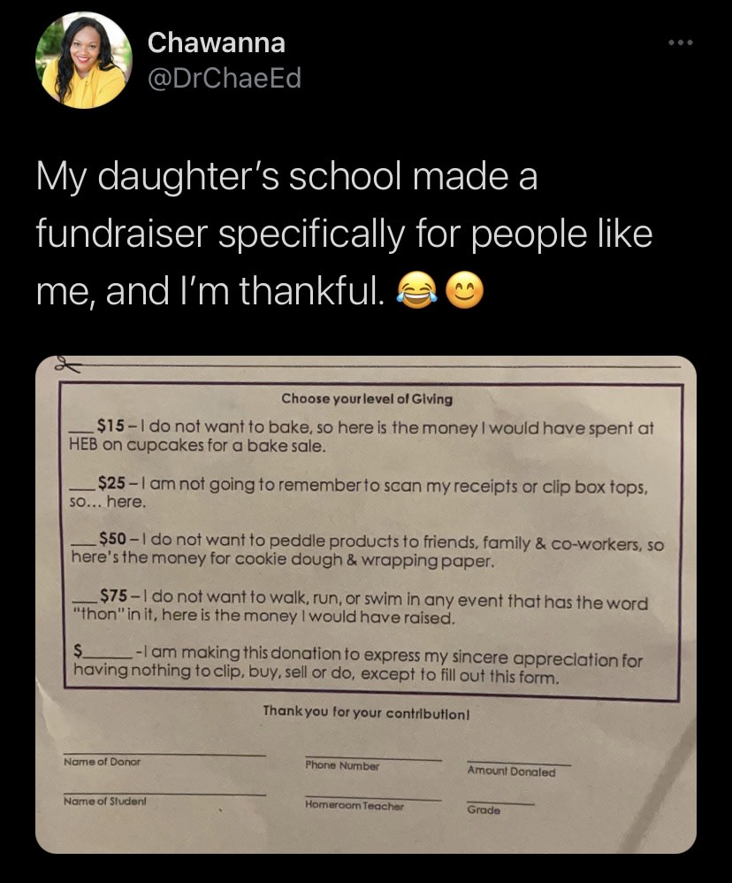 Finally, an accurate school fundraiser