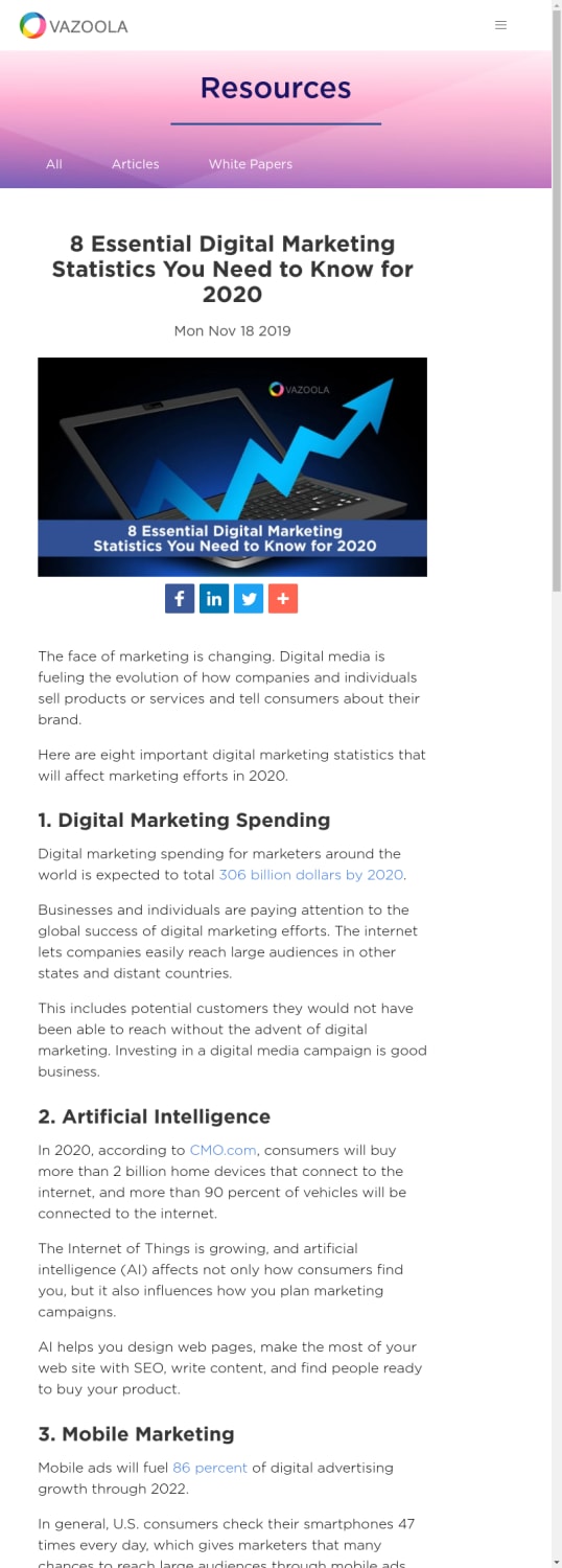 8 Essential Digital Marketing Statistics You Need to Know for 2020