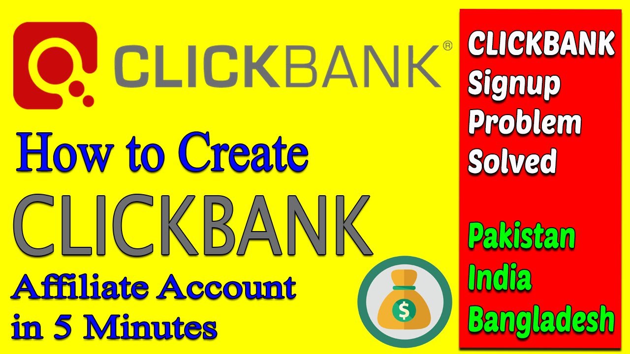 How to create a clickbank affiliate marketing account in Pakistan, 2019