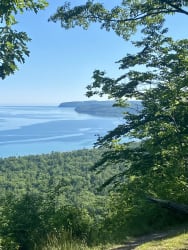 Hiking in Northern Michigan.