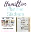 Hamilton Planner Stickers