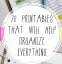 20 Printables that Will Help Organize Everything