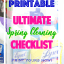 Ultimate Spring Cleaning Checklist - Free Printable