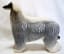Silver Grey Afghan Hound, Hand Painted Bone China, Vintage Dog Figurine, Mid Century 417