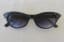 Vintage Rhinestone Cats Eye Sunglasses, Black with Gradient Grey Lenses, 1950s Style Sunglasses, Vintage Cat Eye Glasses
