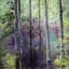 In The Dark Blue Forest By Vladimir Volosov