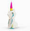 A Crying Unicorn Candle That Sheds Waxy Rainbow Tears Down the Side of Its Face