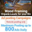 Wood Framing Organic Leads