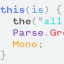 Parse Grotesk Mono - A programming font with a bit of personality