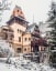 Pelișor Castle, a Renaissance Revival and Eclectic style castle completed in 1903, Sinaia, Prahova County, Romania. Currently owned by the former Romanian Royal Family.