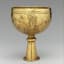 Byzantine Gold Goblet with Personifications of Cyprus, Rome, Constantinople, and Alexandria. AD 700's.
