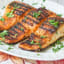 Low Carb BBQ Salmon with Garlic Herb Sauce Grilled Indoors