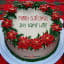 Happy Name Merry Christmas Cake
