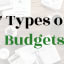 7 Types of Personal Budgets