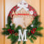 DIY Monogrammed Buffalo Plaid Christmas Wreath