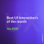 Best UI Interaction's of the month - Jan 2020