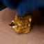 Mercury absorbing gold foil