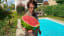 Man uses electrified watermelon to play techno music
