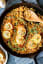 One Pan Lemon Garlic Chicken and Orzo Pasta Recipe - Delicious Little Bites