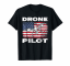 Drone Pilot Racing T-shirt Patriotic American Flag
