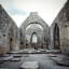 Inside the ruins of Kilmacduagh cathedral, Co Galway