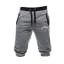 Print Men Knee Length Sweatpants Top Quality Hip Hop Fitness Drawstring shorts